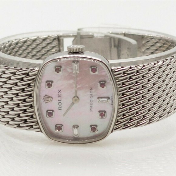 Rolex Pink Ruby 18k Ladies Watch! RARE!!!! main image 8